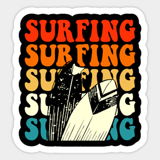 Surfing T Shirt For Women Men Sticker